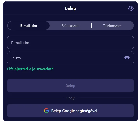 BetMatch Belép